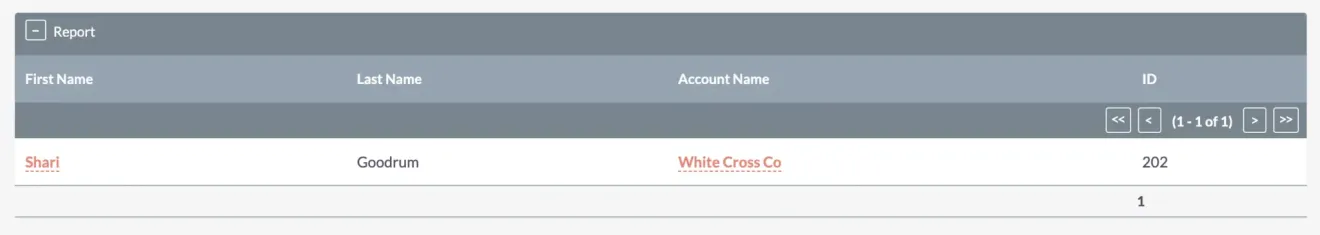 SuiteCRM report count function total