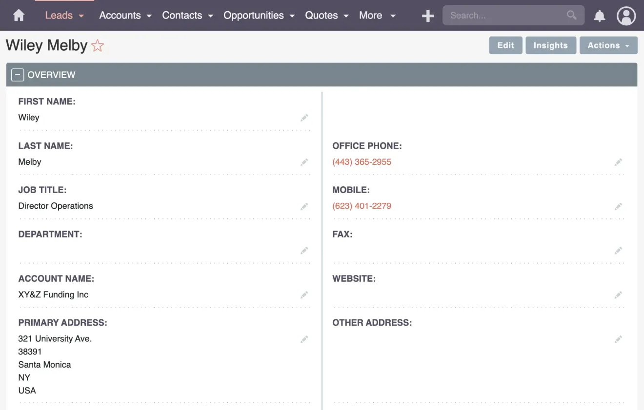 SuiteCRM workflow calculated fields check the data