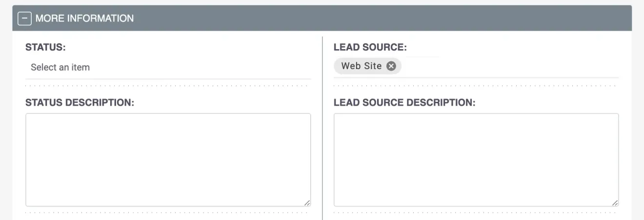 SuiteCRM Workflow Testing Lead Source