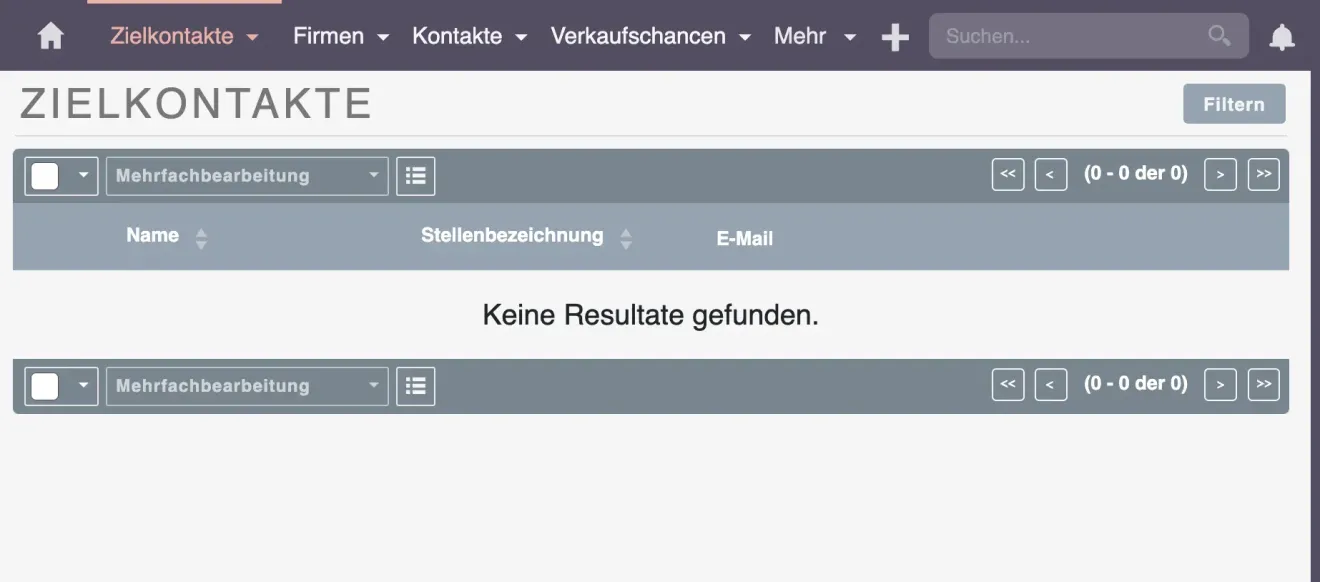 suitecrm zielkontakten modul